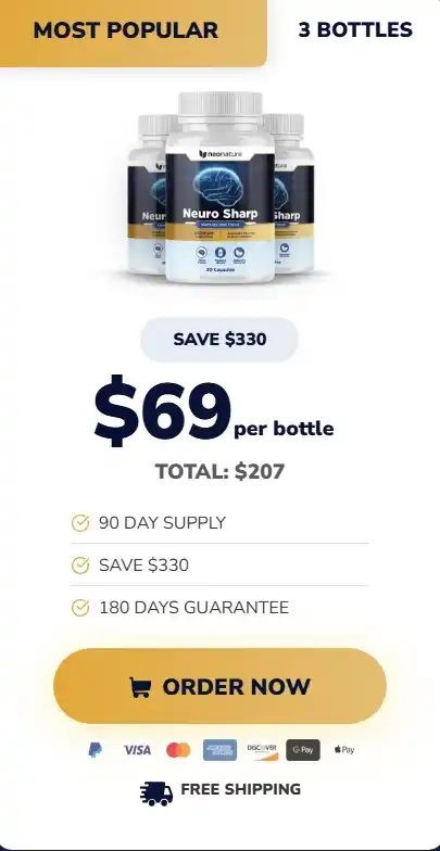 Neuro Sharp 3 bottles